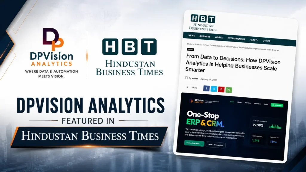 DPVision Analytics in Hindustan Business Times