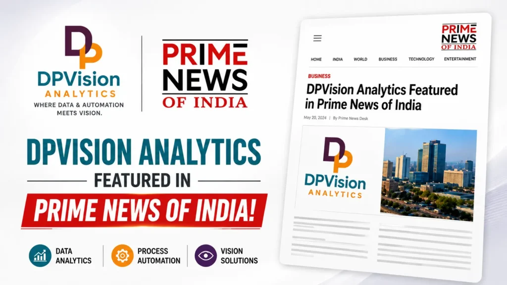 Dpvisionanalytics.tech is mention in prime news of india