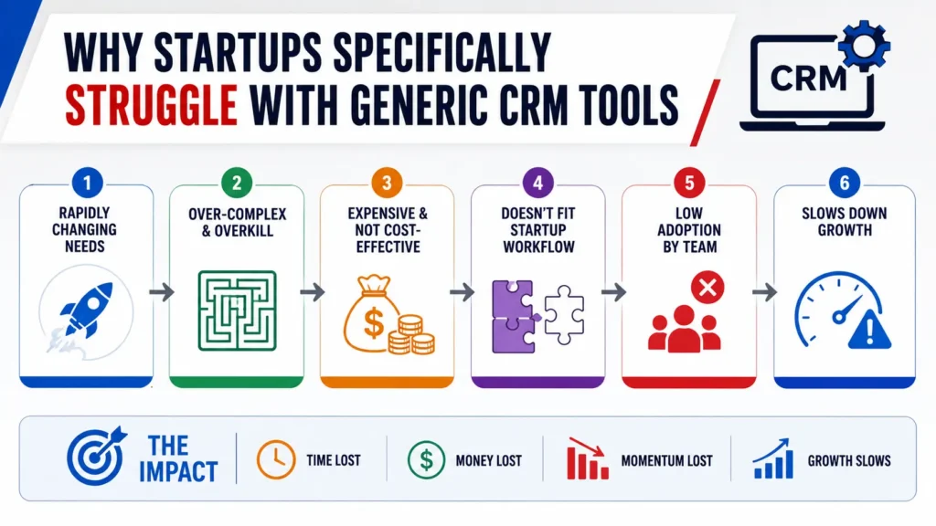Why Startups Specifically Struggle With Generic CRM Tools_