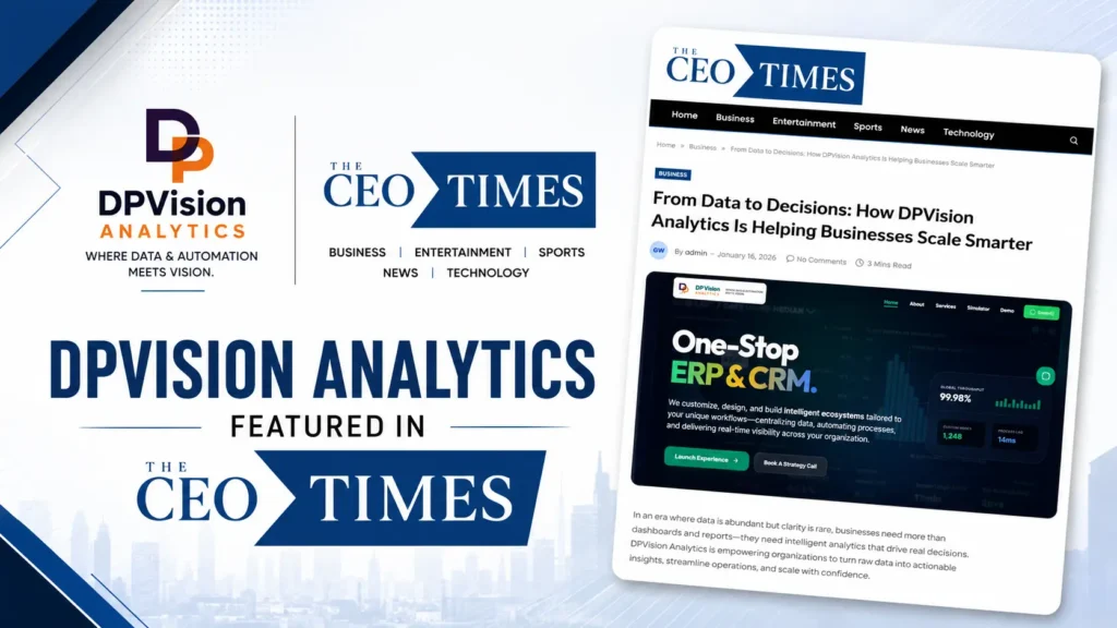 dpvision analytics features in the ceo times
