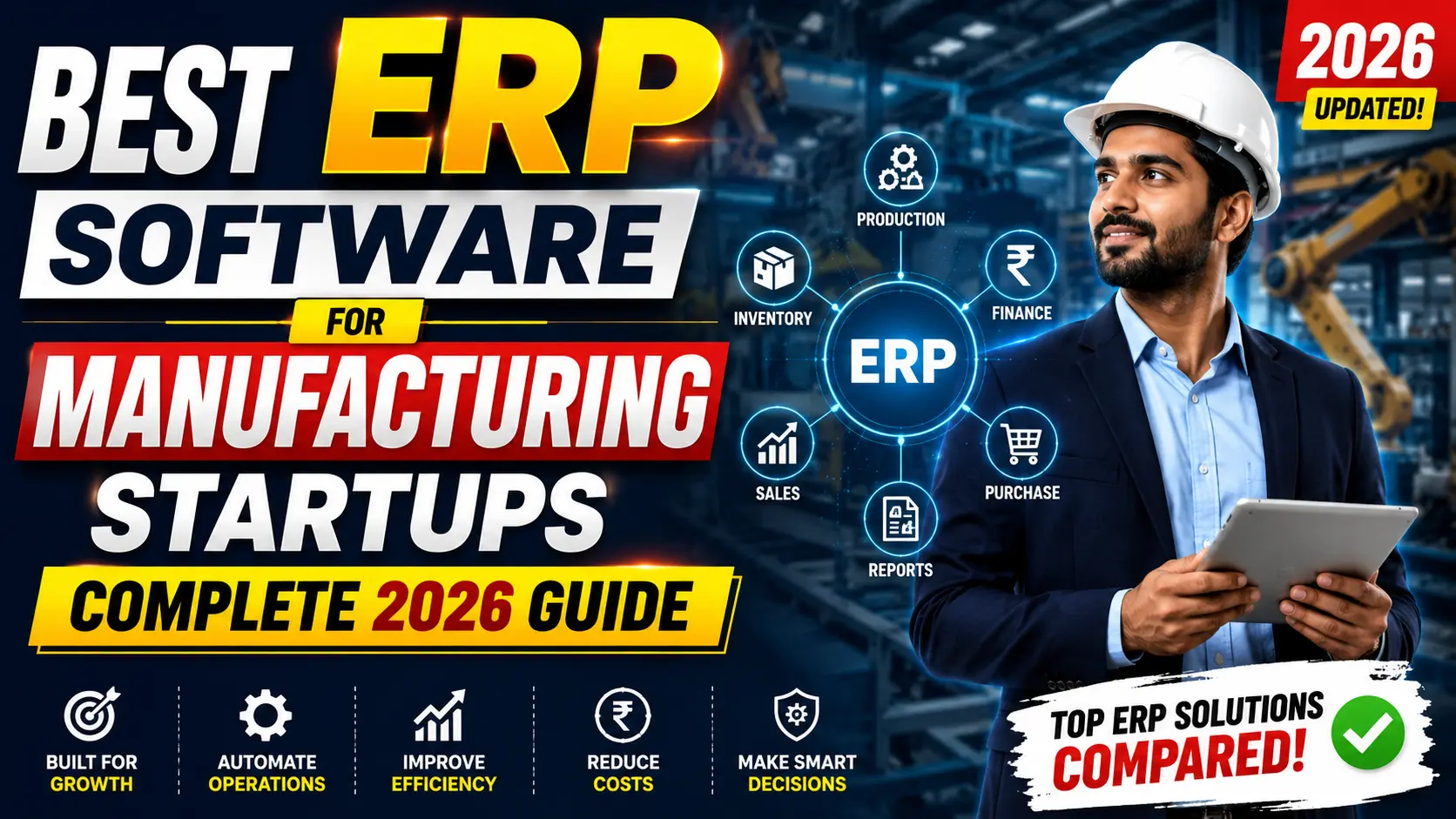 Best ERP Software for Manufacturing Startups Complete 2026 Guide_